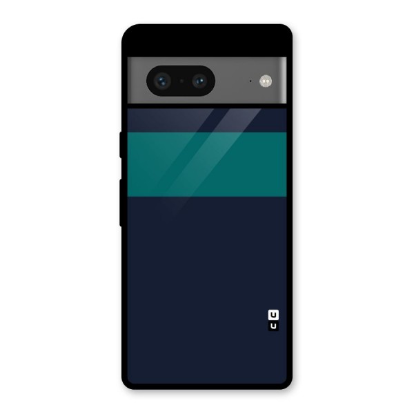 Stripe Block Glass Back Case for Google Pixel 7