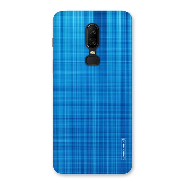 Stripe Blue Abstract Back Case for OnePlus 6