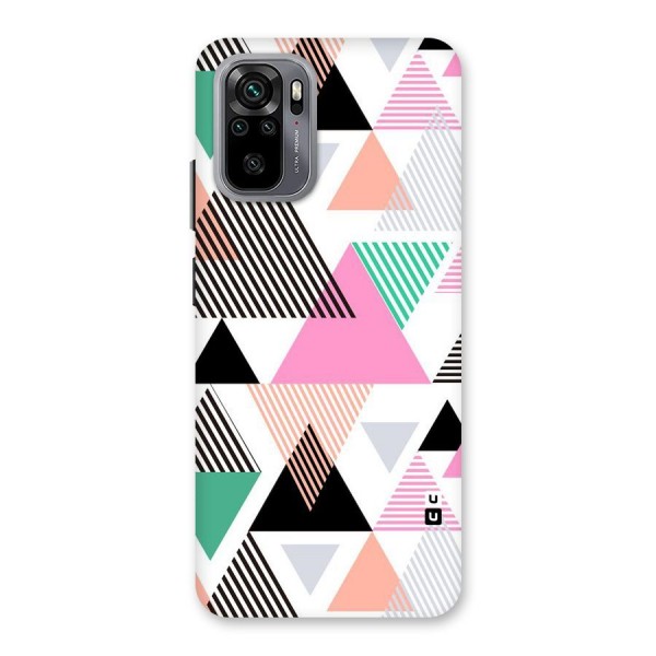 Stripes Abstract Colors Back Case for Redmi Note 10