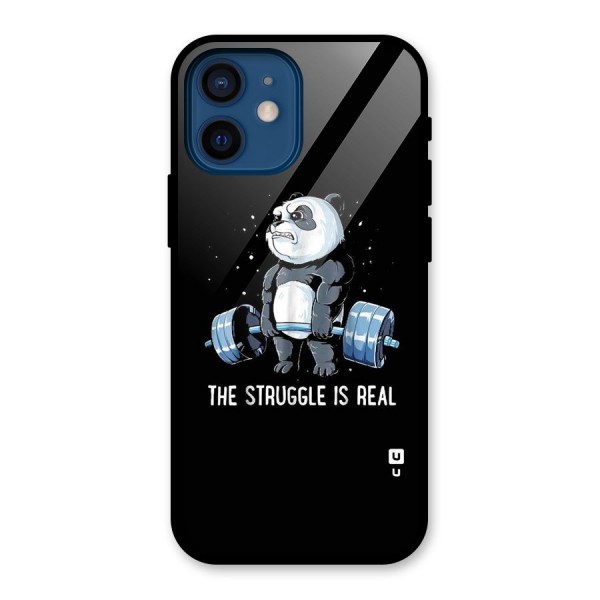 Struggle in Real Glass Back Case for iPhone 12 Mini