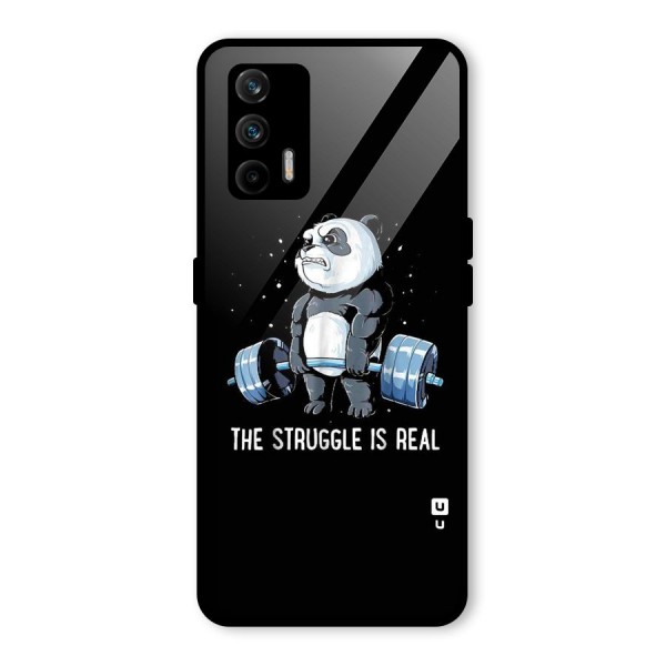 Struggle is Real Glass Back Case for Realme X7 Max