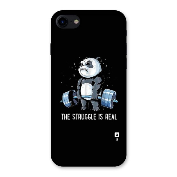 Struggle is Real Panda Back Case for iPhone SE 2020