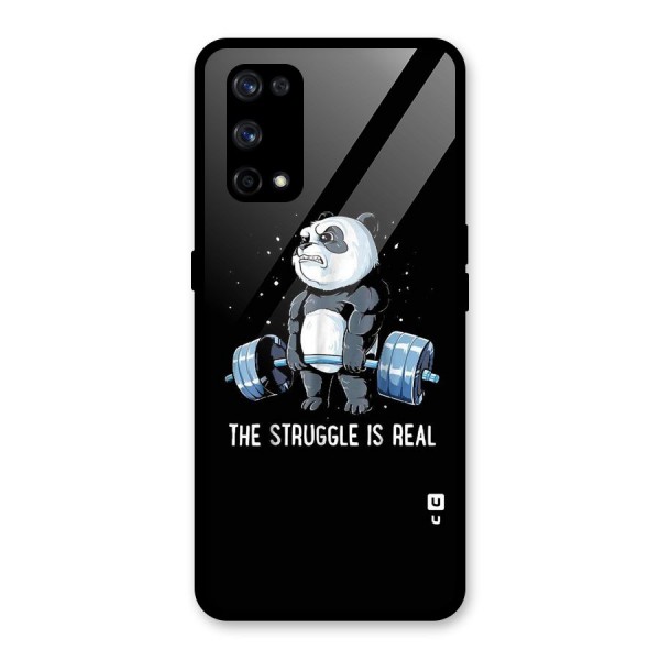 Struggle is Real Panda Glass Back Case for Realme X7 Pro