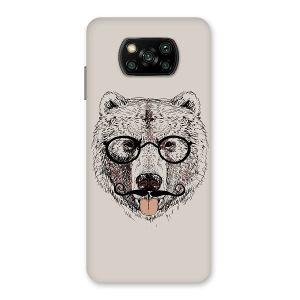 Studious Bear Back Case for Poco X3