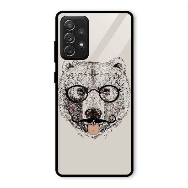 Studious Bear Glass Back Case for Galaxy A72