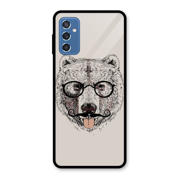 Studious Bear Glass Back Case for Galaxy M52 5G
