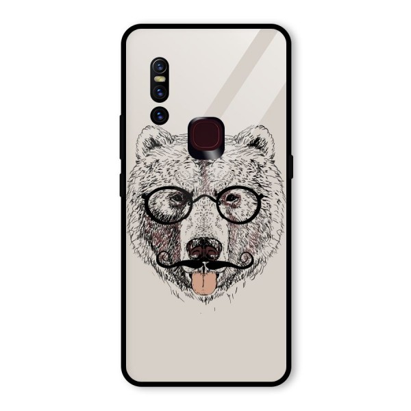 Studious Bear Glass Back Case for Vivo V15