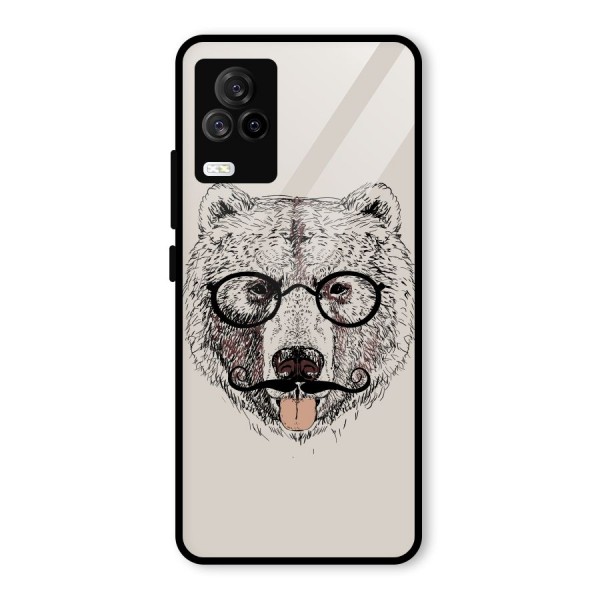 Studious Bear Glass Back Case for Vivo iQOO 7 Legend 5G