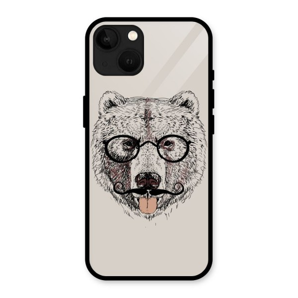 Studious Bear Glass Back Case for iPhone 13