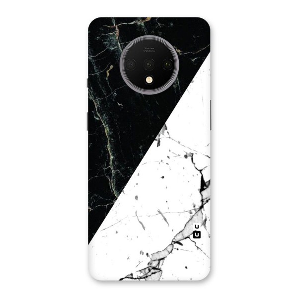 Stylish Diagonal Marble Back Case for OnePlus 7T