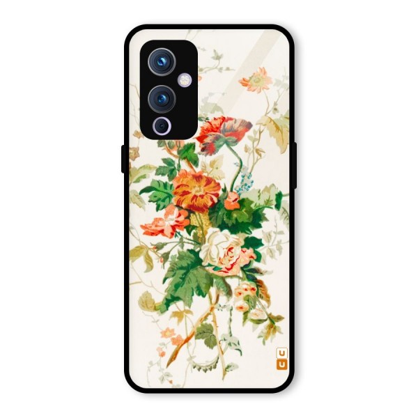 Summer Floral Glass Back Case for OnePlus 9