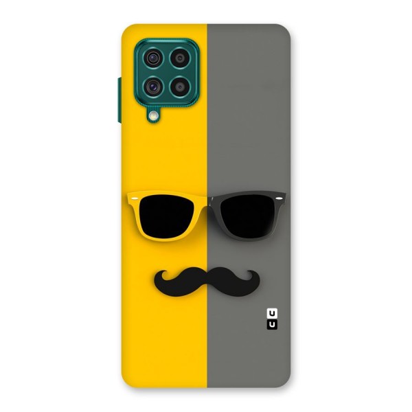 Sunglasses and Moustache Back Case for Galaxy F62