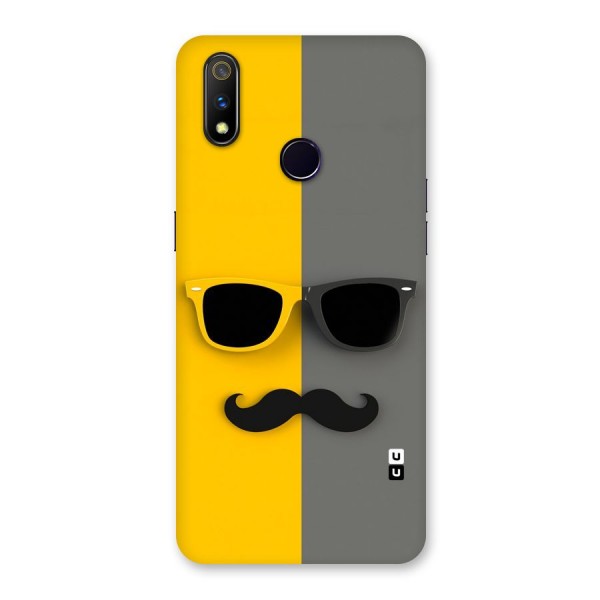Sunglasses and Moustache Back Case for Realme 3 Pro
