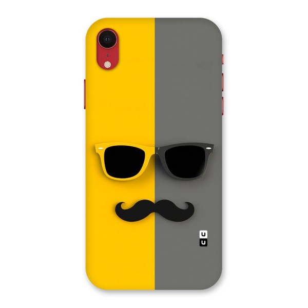 Sunglasses and Moustache Back Case for iPhone XR