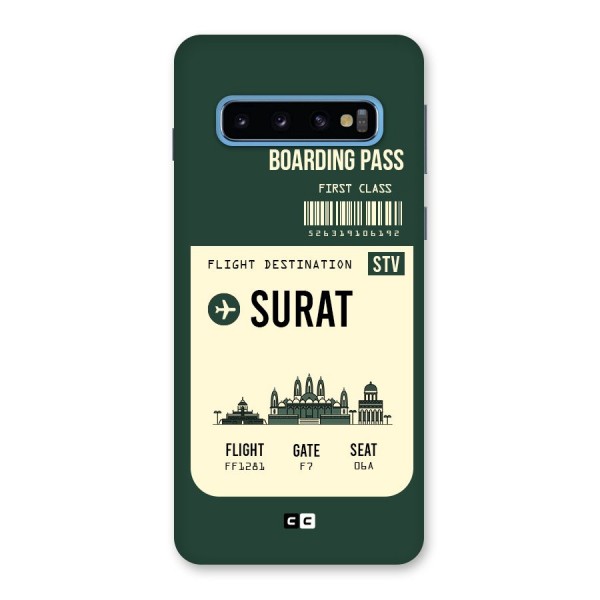 Surat Boarding Pass Back Case for Galaxy S10