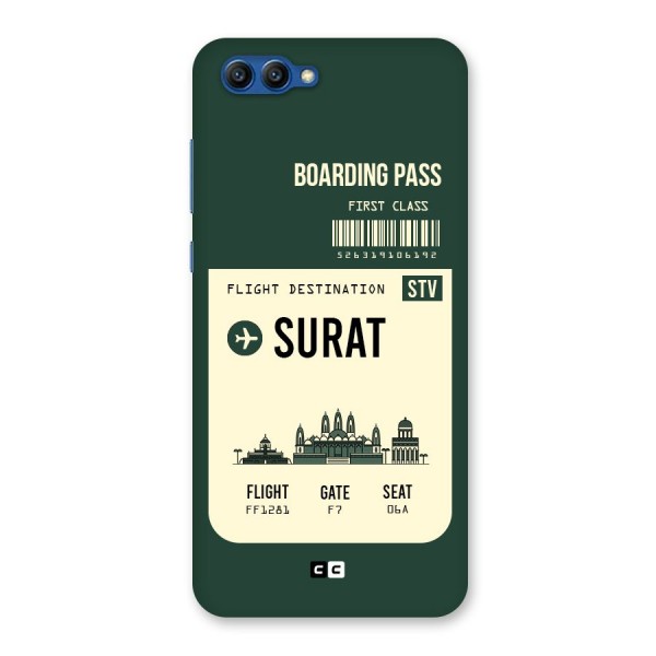 Surat Boarding Pass Back Case for Honor View 10