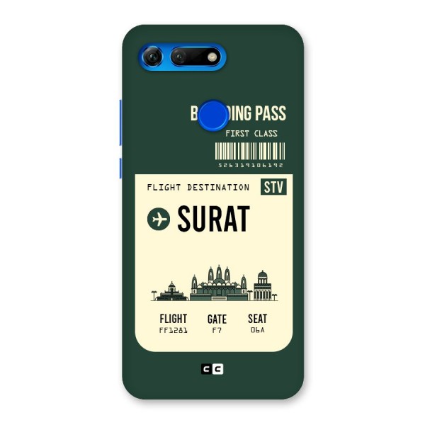 Surat Boarding Pass Back Case for Honor View 20