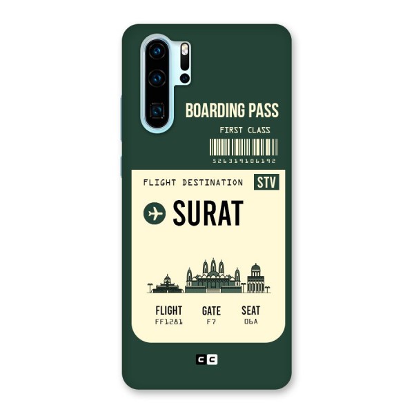 Surat Boarding Pass Back Case for Huawei P30 Pro