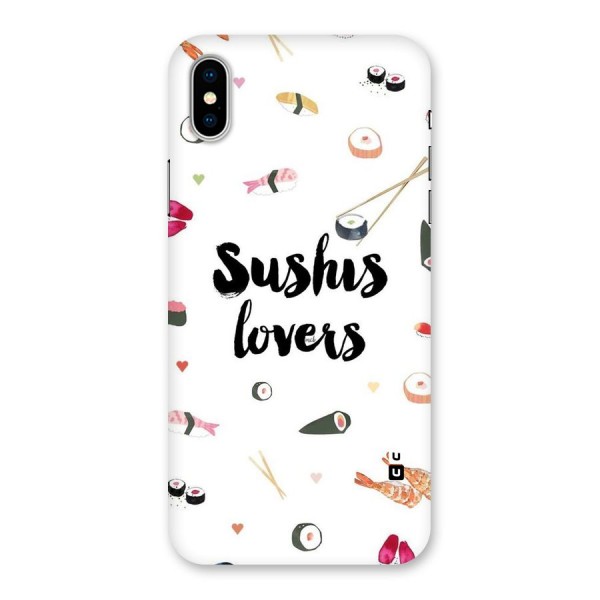 Sushi Lovers Back Case for iPhone X