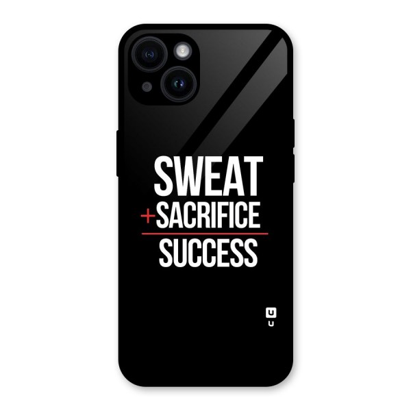 Sweat Sacrifice Success Glass Back Case for iPhone 14