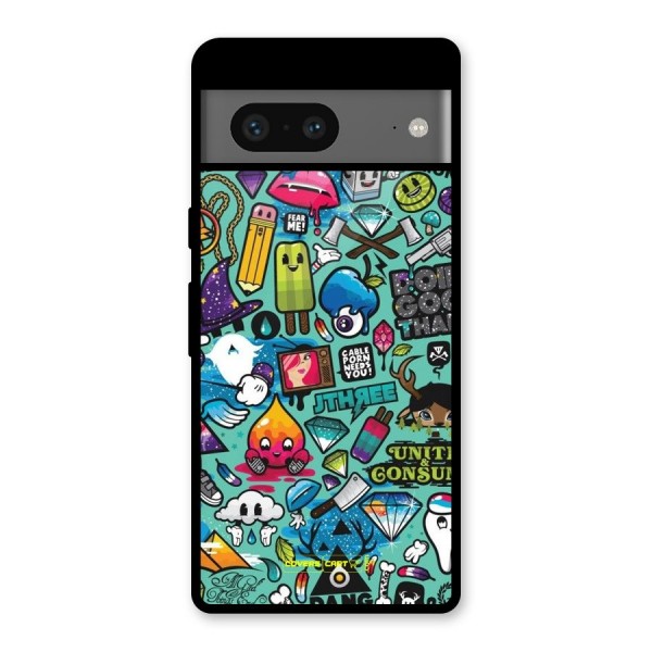 Sweet Candies Glass Back Case for Google Pixel 7
