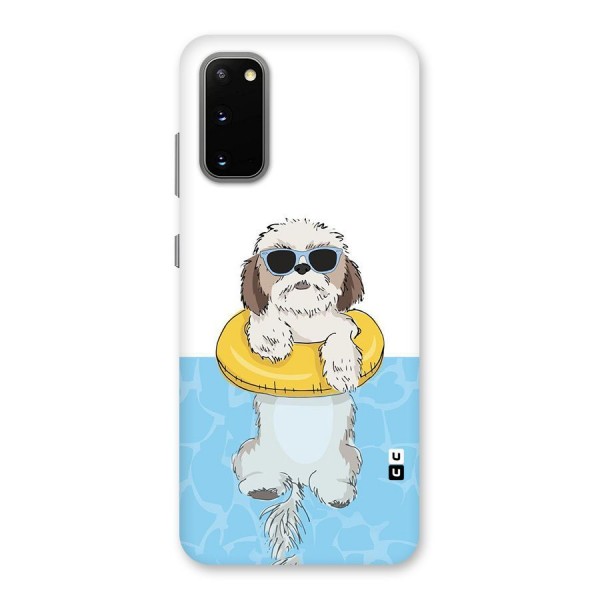 Swimming Doggo Back Case for Galaxy S20