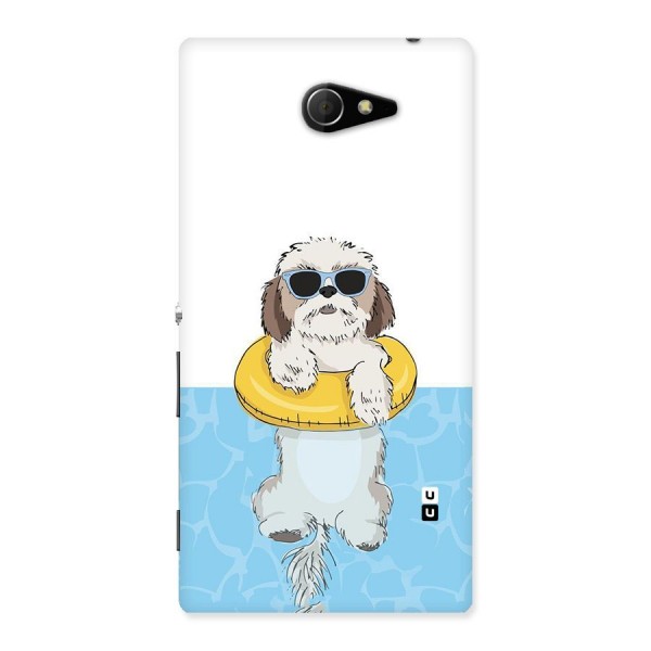 Swimming Doggo Back Case for Sony Xperia M2