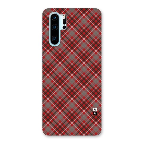 Textile Check Pattern Back Case for Huawei P30 Pro