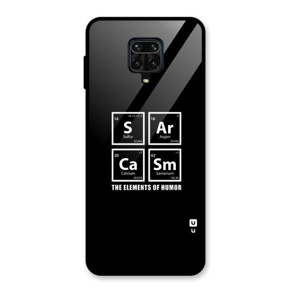 The Elements of Humor Glass Back Case for Redmi Note 9 Pro Max