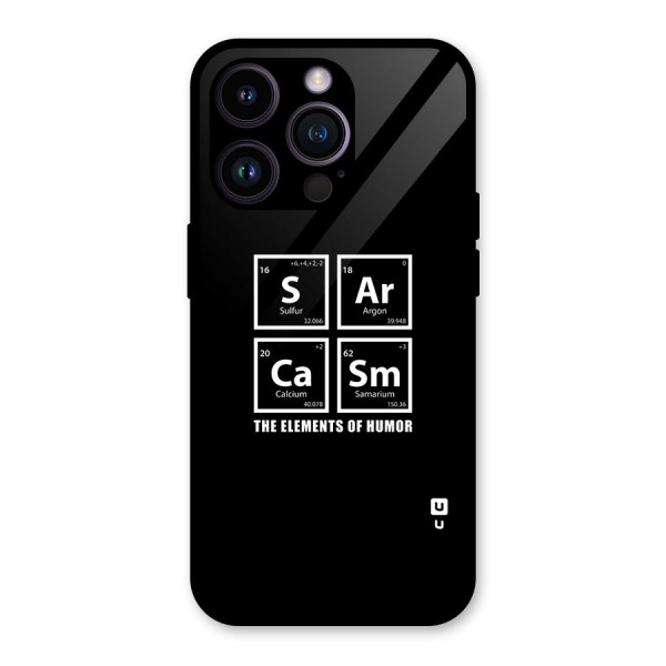 The Elements of Humor Glass Back Case for iPhone 14 Pro
