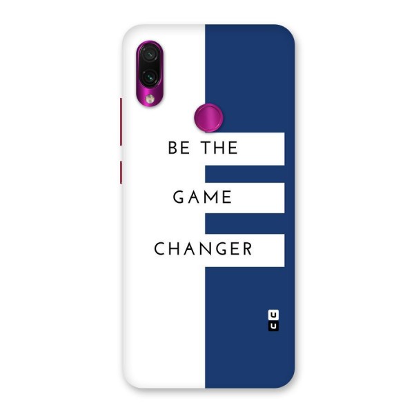 The Game Changer Back Case for Redmi Note 7 Pro