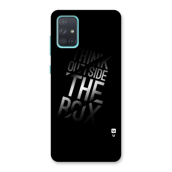 Think Outside The Box Back Case for Galaxy A71