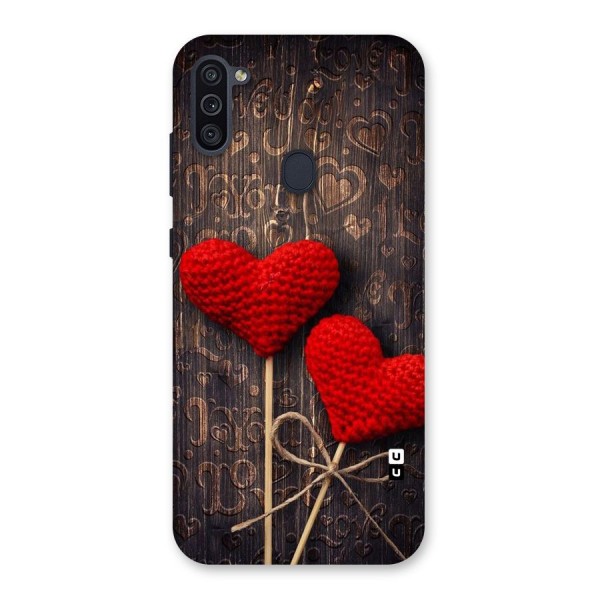 Thread Art Wooden Print Back Case for Galaxy M11