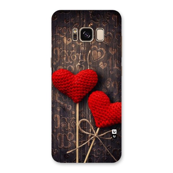 Thread Art Wooden Print Back Case for Galaxy S8