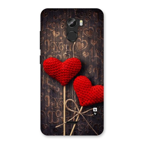 Thread Art Wooden Print Back Case for Gionee X1