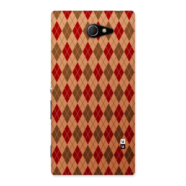 Tiny Checks Diamond Back Case for Sony Xperia M2