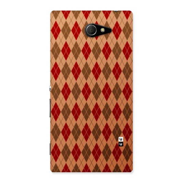 Tiny Checks Diamond Back Case for Sony Xperia M2