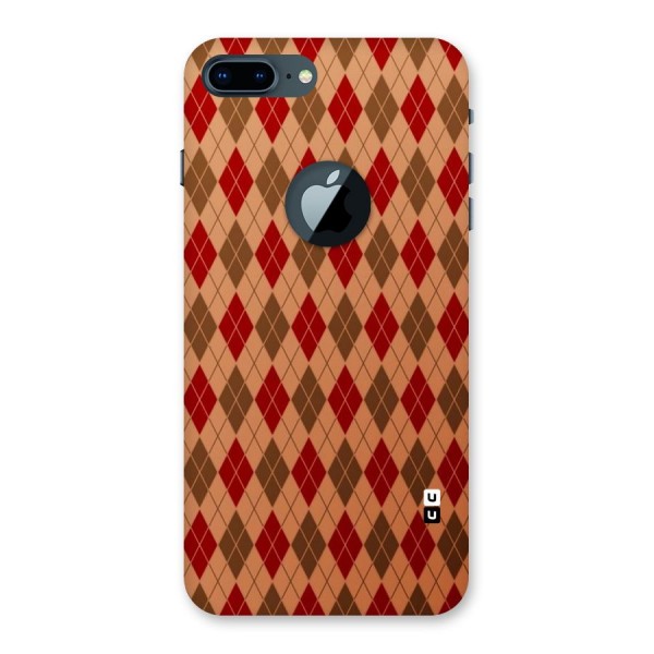 Tiny Checks Diamond Back Case for iPhone 7 Plus Logo Cut
