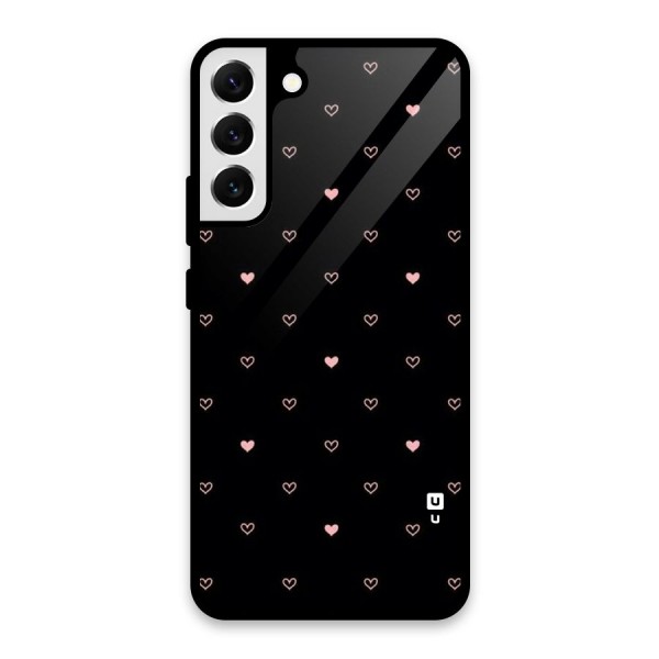 Tiny Little Pink Pattern Glass Back Case for Galaxy S22 Plus 5G