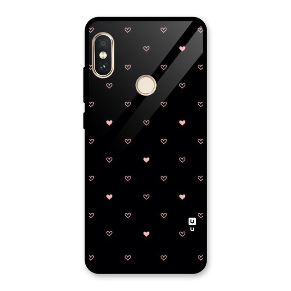 Tiny Little Pink Pattern Glass Back Case for Redmi Note 5 Pro