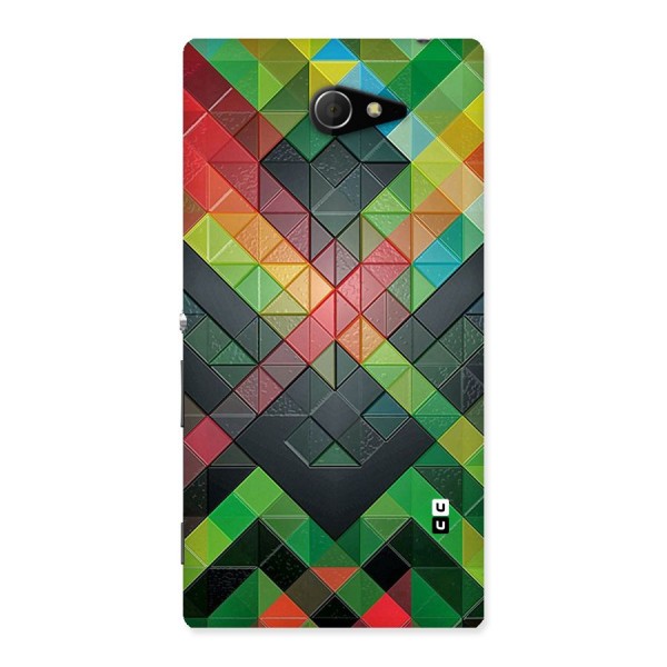 Too Much Colors Pattern Back Case for Sony Xperia M2