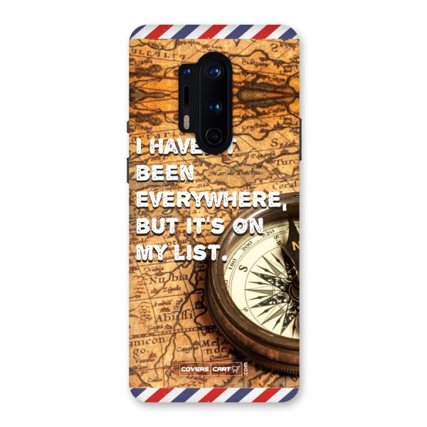 Travel Map Back Case for OnePlus 8 Pro