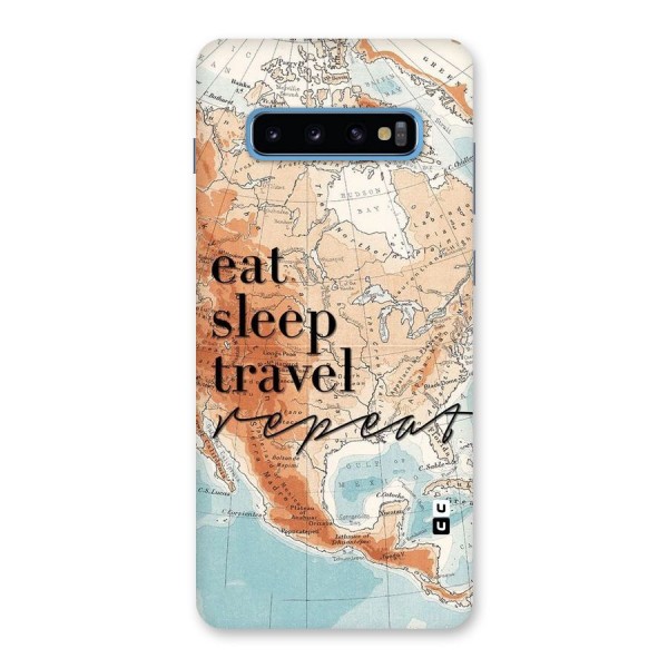 Travel Repeat Back Case for Galaxy S10 Plus