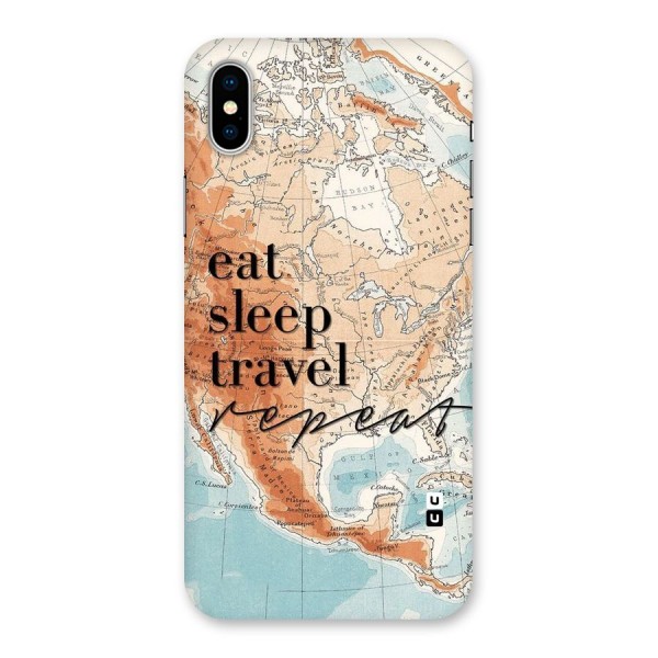 Travel Repeat Back Case for iPhone X