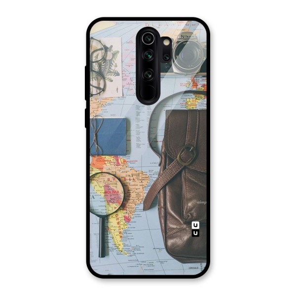 Travel Requisites Glass Back Case for Redmi Note 8 Pro
