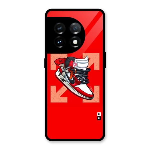 Trendy Air Shoes Glass Back Case for OnePlus 11