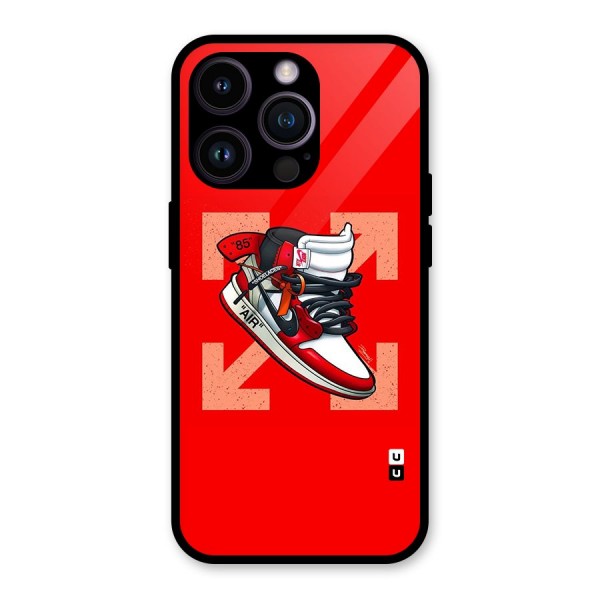 Trendy Air Shoes Glass Back Case for iPhone 14 Pro