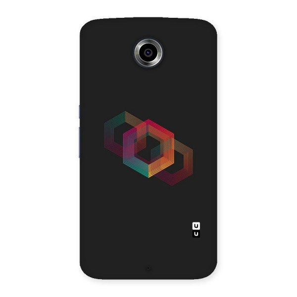 Tri-hexa Colours Back Case for Nexsus 6