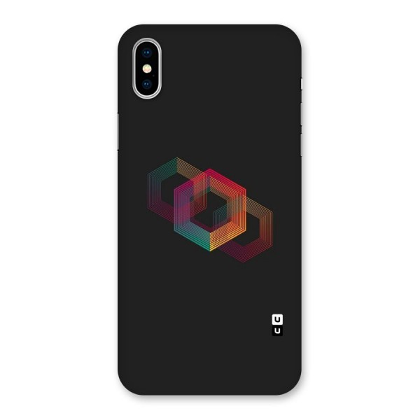 Tri-hexa Colours Back Case for iPhone X