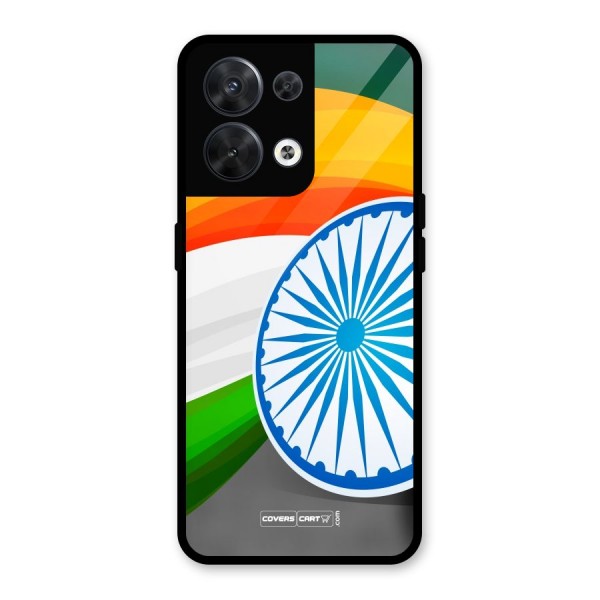 Tri Color Glass Back Case for Oppo Reno8 5G